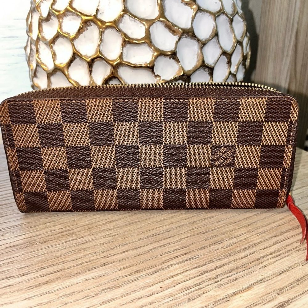 LOUIS VUITTON Damier Ebene Siena Tote & Matching Wallet Set Women's Purse - Picture 14 of 17